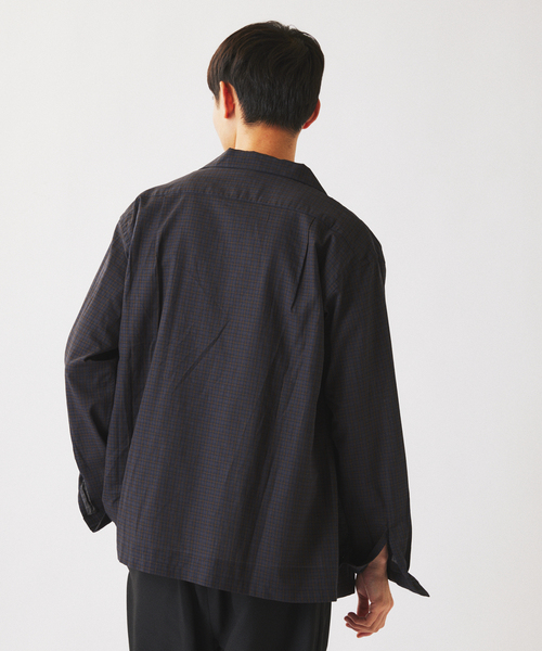 JOURNAL STANDARD relume(ジャーナルスタンダード レリューム)の「ドビー ミニチェック オープンカラーシャツ(シャツ/ブラウス・メンズ・ダークグリーン/シャーベット/ダークブルー・MEDIUM/LARGE)」の19枚目の写真