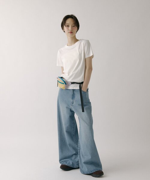 COLONY 2139(コロニートゥーワンスリーナイン)の「ワイドデニム パンツ(デニムパンツ・レディース・ブルー/サックスブルー/ネイビー・SHORT/LARGE/MEDIUM/SMALL)」の7枚目の写真
