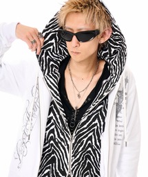 FUGA（フーガ）の「『FUGA/フーガ』ゼブラレイヤードZIPフーディー/ジップパーカー（パーカー）」