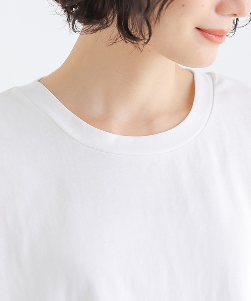 n'OrLABEL(ノアールレーベル)の「【接触冷感】ひんやり冷感メッシュ切替カットソー(Tシャツ/カットソー・レディース・オフホワイト/ブルー/ブラック・FREE)」の22枚目の写真