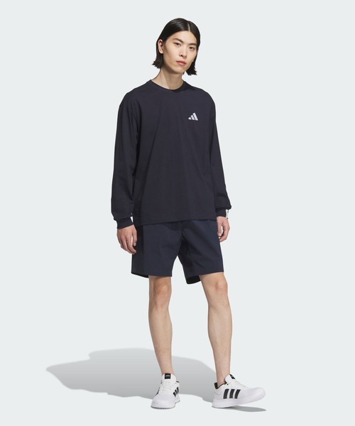 adidas(アディダス)の「エッセンシャルズ プラス ルーズフィット スモールロゴ 長袖Tシャツ / ロンT / アディダス adidas(Tシャツ/カットソー・メンズ・ダークブルー・XX-LARGE/3XL/LARGE/MEDIUM/SMALL/X-LARGE/X-SMALL)」の3枚目の写真