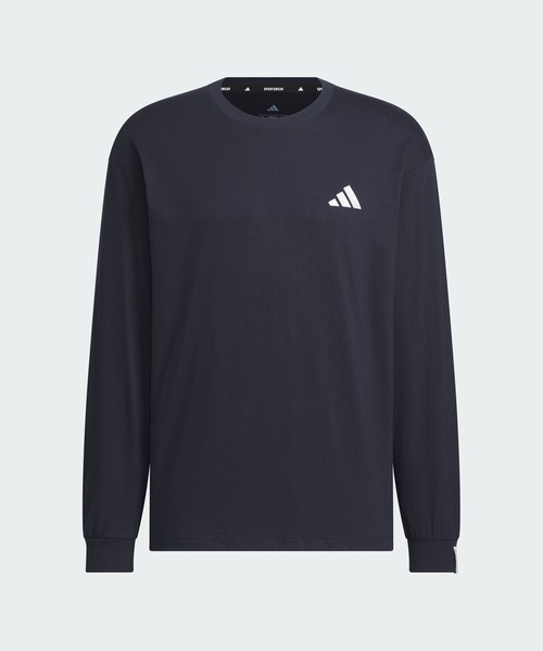 adidas(アディダス)の「エッセンシャルズ プラス ルーズフィット スモールロゴ 長袖Tシャツ / ロンT / アディダス adidas(Tシャツ/カットソー・メンズ・ダークブルー・XX-LARGE/3XL/LARGE/MEDIUM/SMALL/X-LARGE/X-SMALL)」の6枚目の写真