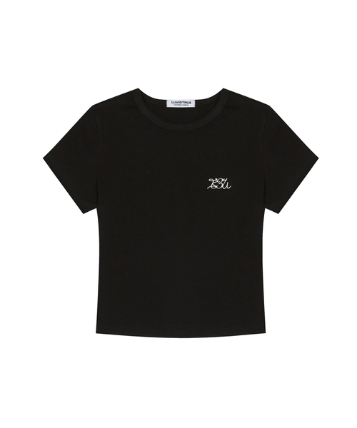 LUVISTRUE(ラヴイズトゥルー)の「BASIC ILOVEU FIT TEE(BLACK)(Tシャツ/カットソー・レディース・その他・FREE)」の1枚目の写真