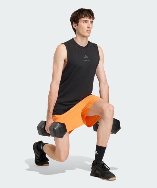 adidas(アディダス)の「Les Mills グラフィック タンクトップ / アディダス adidas(Tシャツ/カットソー・メンズ・ブラック・XX-LARGE/XX-SMALL/MEDIUM/LARGE/3XL/X-LARGE/X-SMALL/SMALL)」の3枚目の写真