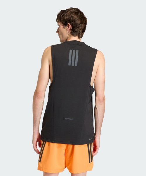 adidas(アディダス)の「Les Mills グラフィック タンクトップ / アディダス adidas(Tシャツ/カットソー・メンズ・ブラック・XX-LARGE/XX-SMALL/MEDIUM/LARGE/3XL/X-LARGE/X-SMALL/SMALL)」の2枚目の写真