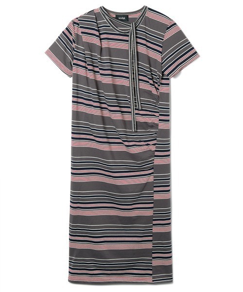 soduk】26AW新作 twisted ribbon tie dress / ツイストリボンタイ
