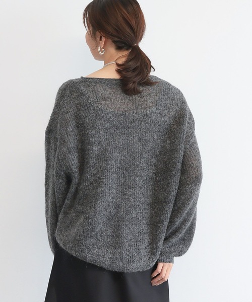 BARNYARDSTORM(バンヤードストーム)の「BARNYARDSTORM / モヘアアゼニット(ニット/セーター・レディース・グレー/ベージュ/ピンク/キャメル・FREE)」の6枚目の写真