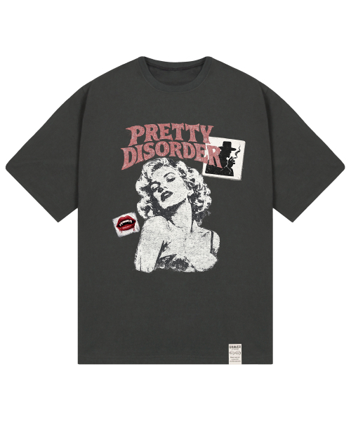GRAVER ORDINARY（グレイバーオーディナリー）の「[ODNR UNISEX]プリティディスオーダー 半袖Tシャツ 3カラー（Tシャツ/カットソー・レディース・ホワイト/チャコールグレー/ブラック・MEDIUM/LARGE/SMALL）」の11枚目の写真