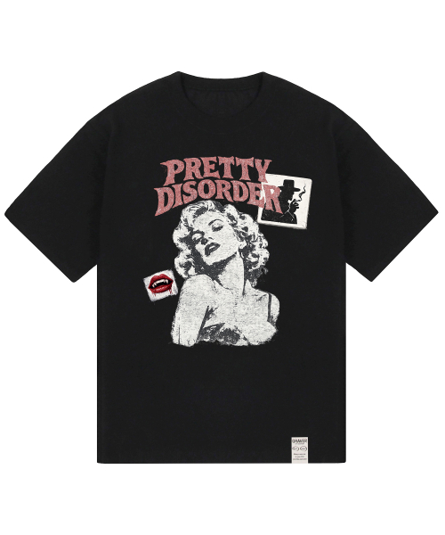 GRAVER ORDINARY（グレイバーオーディナリー）の「[ODNR UNISEX]プリティディスオーダー 半袖Tシャツ 3カラー（Tシャツ/カットソー・レディース・ホワイト/チャコールグレー/ブラック・MEDIUM/LARGE/SMALL）」の12枚目の写真