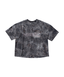 (W) 機能性ソロナマーブルドットシンボルクロップTシャツ (オーロラ)