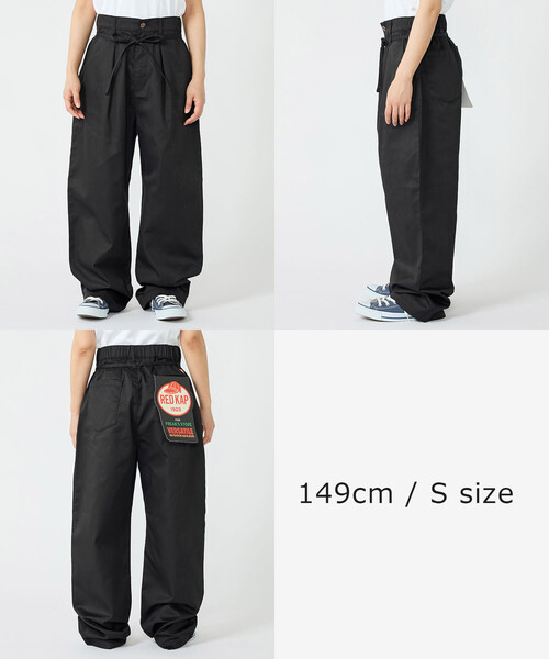 FREAK'S STORE(フリークスストア)の「RED KAP × FREAK'S STORE/レッドキャップ 別注 紐付きイージーパンツ(その他パンツ・レディース・ブラウン/ワンウォッシュ/ベージュ/オリーブ/ダークブラウン/ナチュラル/その他2/サックスブルー/レオパード/ブラック・SMALL/MEDIUM)」の11枚目の写真