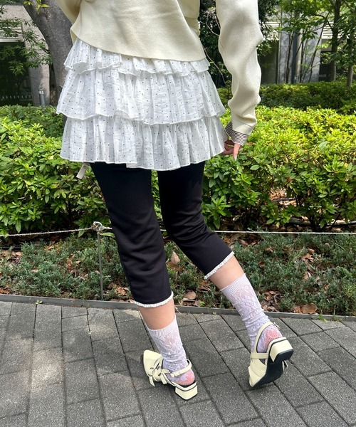 WC(ダブル シー)の「プチレースカプリパンツ(その他パンツ・レディース・ブラック・FREE)」の6枚目の写真