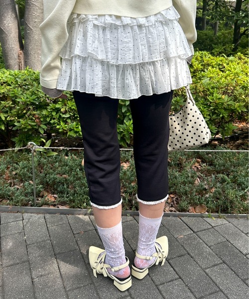 WC(ダブル シー)の「プチレースカプリパンツ(その他パンツ・レディース・ブラック・FREE)」の7枚目の写真