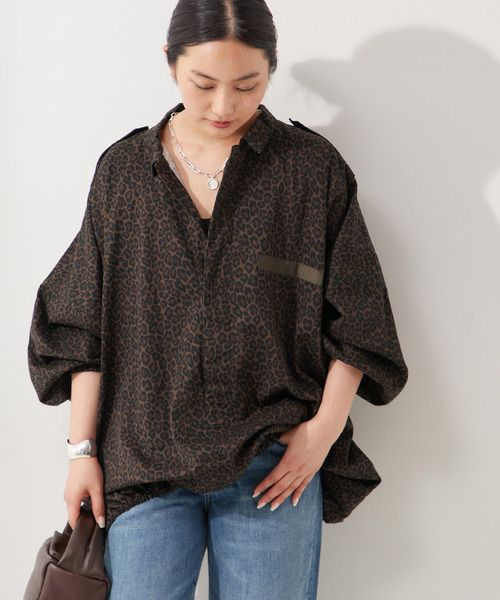journal standard L'essage(ジャーナルスタンダードレサージュ)の「《追加3》ILL ONE EIGHTY/イル ワンエイティ 別注 LEOPARD SLEEPING SM ブルゾン(その他アウター・レディース・その他6・FREE)」の3枚目の写真