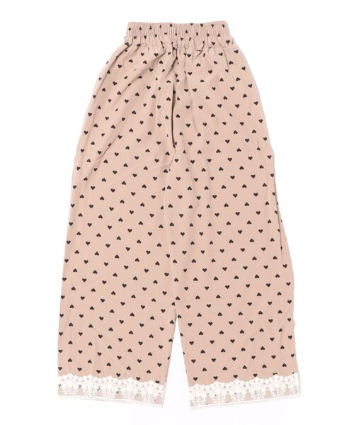 Ritzy（リッツィー）の「ハート柄・裾レースパンツ（デニムパンツ・レディース・ダークグレー/ベージュ・LARGE/MEDIUM）」の9枚目の写真