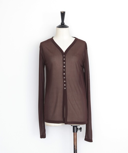 cheriella（シェリエラ）の「【cheriella】シアービスチェセットカーディガン　SHEER BUSTIER SET CARDIGAN（カーディガン/ボレロ・レディース・イエロー/ブラウン/グレイッシュベージュ・FREE）」の15枚目の写真