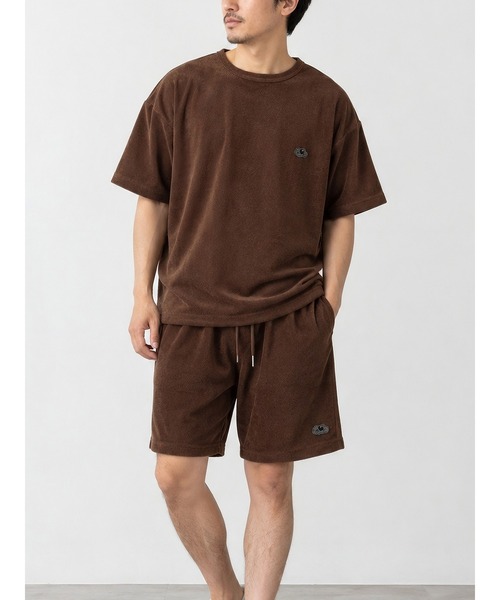 1PIU1UGUALE3 RELAX (ウノピゥウノウグァーレトレ リラックス)の「【1PIU1UGUALE3】 FRUIT OF THE LOOM PIL RELAX TEE パイルTEE(Tシャツ/カットソー・メンズ・ブラック/ブラウン・2/4/3)」の1枚目の写真