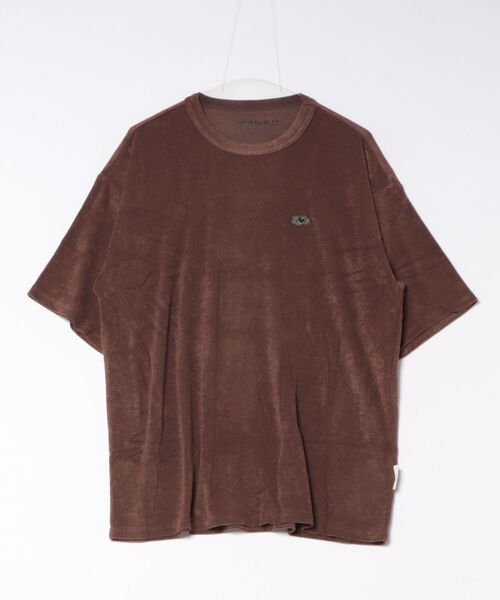 1PIU1UGUALE3 RELAX (ウノピゥウノウグァーレトレ リラックス)の「【1PIU1UGUALE3】 FRUIT OF THE LOOM PIL RELAX TEE パイルTEE(Tシャツ/カットソー・メンズ・ブラック/ブラウン・2/4/3)」の4枚目の写真