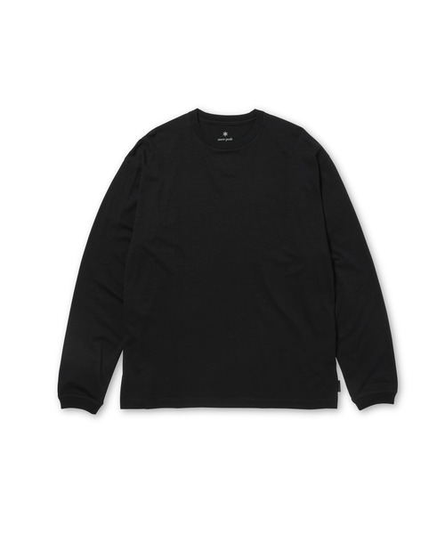 Snow Peak(スノーピーク)の「Snow Peak / Wool Nylon Ripple L/S Pullover ウールナイロン リップル 長袖プルオーバー(Tシャツ/カットソー・メンズ・ブラック/ライトブルー・S/M/L/XL)」の9枚目の写真
