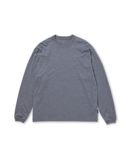 Snow Peak(スノーピーク)の「Snow Peak / Wool Nylon Ripple L/S Pullover ウールナイロン リップル 長袖プルオーバー(Tシャツ/カットソー・メンズ・ブラック/ライトブルー・S/M/L/XL)」の10枚目の写真