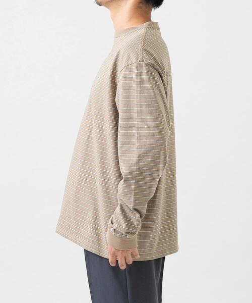 URBAN RESEARCH（アーバンリサーチ）の「MULTI BORDER T-SHIRTS（Tシャツ/カットソー・メンズ・ベージュ/ブルー・LARGE/MEDIUM）」の7枚目の写真