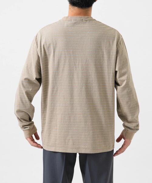 URBAN RESEARCH（アーバンリサーチ）の「MULTI BORDER T-SHIRTS（Tシャツ/カットソー・メンズ・ベージュ/ブルー・LARGE/MEDIUM）」の8枚目の写真