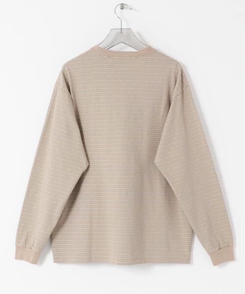 URBAN RESEARCH（アーバンリサーチ）の「MULTI BORDER T-SHIRTS（Tシャツ/カットソー・メンズ・ベージュ/ブルー・LARGE/MEDIUM）」の10枚目の写真