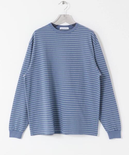 URBAN RESEARCH（アーバンリサーチ）の「MULTI BORDER T-SHIRTS（Tシャツ/カットソー・メンズ・ベージュ/ブルー・LARGE/MEDIUM）」の16枚目の写真