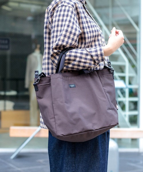 STANDARD SUPPLY（スタンダードサプライ）の「[ STANDARD SUPPLY ] SIMPLICITY 2WAY FOLD TOTE / 2ウェイフォールドトート（トートバッグ・レディース・ダークブラウン・FREE）」の2枚目の写真