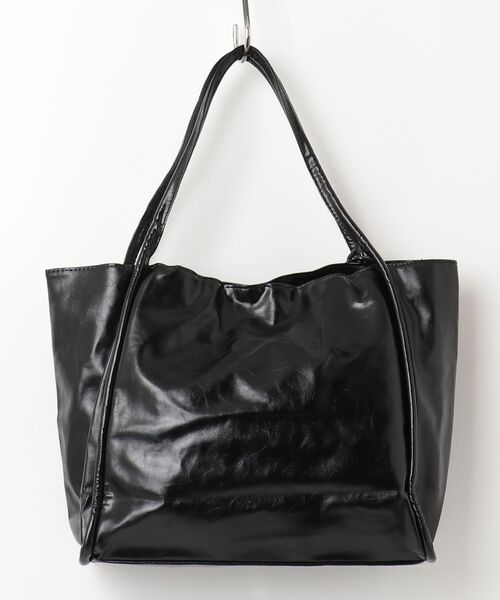 FREE STYLISTS(フリー スタイリスト)の「Y2K ブラック 大容量 トートバッグ レディース(ショルダーバッグ・レディース・ブラック・FREE)」の4枚目の写真