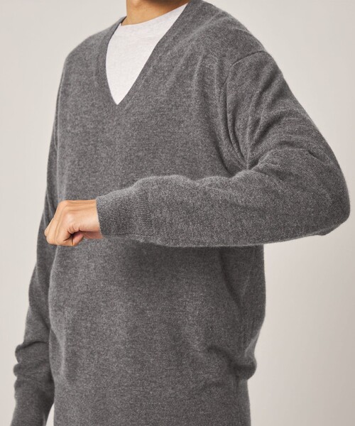Steven Alan（スティーブンアラン）の「＜Steven Alan＞ カシミヤ Vネック ニット（ニット/セーター・メンズ・ケリーグリーン/グレー/ブラウン・XL/L/M/S）」の8枚目の写真