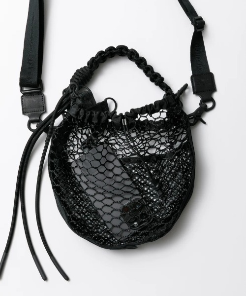 beautiful people(ビューティフルピープル)の「【beautiful people/ビューティフルピープル】over engineering mini drawstring bag/オーバーエンジニアリングミニドローストリングバッグ(ショルダーバッグ・レディース・ブラック・FREE)」の5枚目の写真