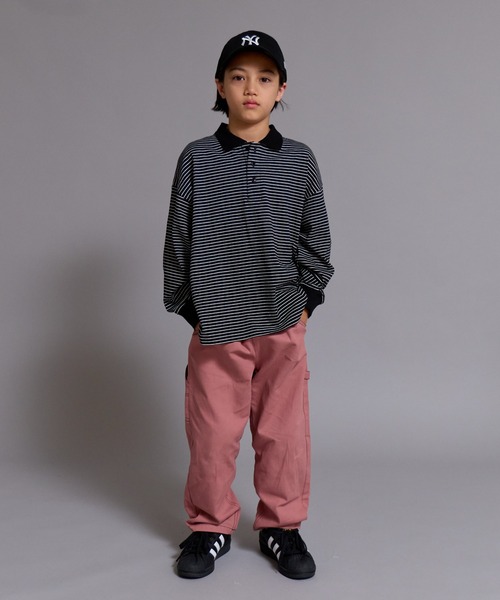PAIRMANON STREET(ペアマノンストリート)の「【90-160cm】【綿100%】ポロ襟 長袖 Tシャツ【PAIRMANON STREET】(ポロシャツ・キッズ・ブラック系その他/ブラウン/グレー/ブラック・100/160/110/120/130/140/150/90)」の7枚目の写真