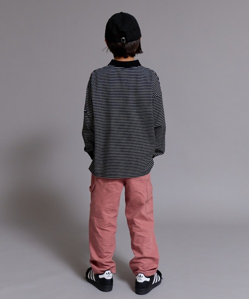 PAIRMANON STREET(ペアマノンストリート)の「【90-160cm】【綿100%】ポロ襟 長袖 Tシャツ【PAIRMANON STREET】(ポロシャツ・キッズ・ブラック系その他/ブラウン/グレー/ブラック・100/160/110/120/130/140/150/90)」の8枚目の写真