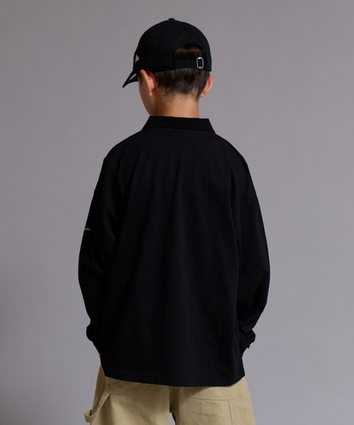 PAIRMANON STREET(ペアマノンストリート)の「【90-160cm】【綿100%】ポロ襟 長袖 Tシャツ【PAIRMANON STREET】(ポロシャツ・キッズ・ブラック系その他/ブラウン/グレー/ブラック・100/160/110/120/130/140/150/90)」の12枚目の写真