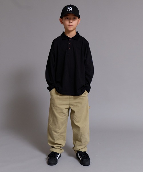 PAIRMANON STREET(ペアマノンストリート)の「【90-160cm】【綿100%】ポロ襟 長袖 Tシャツ【PAIRMANON STREET】(ポロシャツ・キッズ・ブラック系その他/ブラウン/グレー/ブラック・100/160/110/120/130/140/150/90)」の13枚目の写真