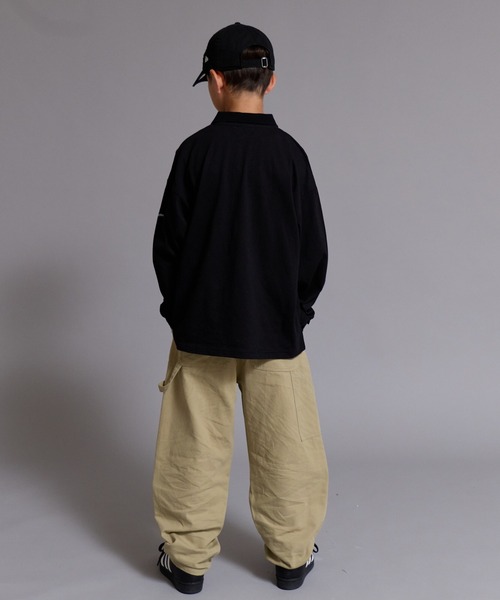 PAIRMANON STREET(ペアマノンストリート)の「【90-160cm】【綿100%】ポロ襟 長袖 Tシャツ【PAIRMANON STREET】(ポロシャツ・キッズ・ブラック系その他/ブラウン/グレー/ブラック・100/160/110/120/130/140/150/90)」の15枚目の写真