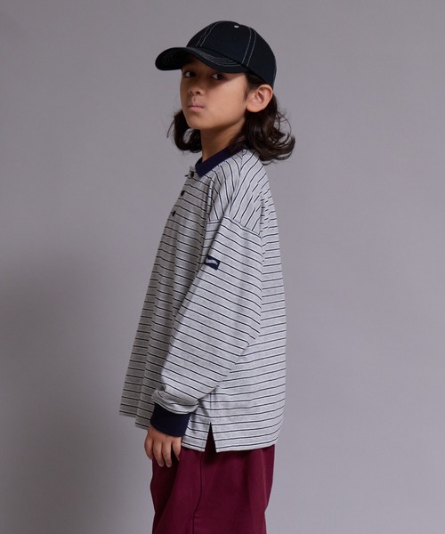 PAIRMANON STREET(ペアマノンストリート)の「【90-160cm】【綿100%】ポロ襟 長袖 Tシャツ【PAIRMANON STREET】(ポロシャツ・キッズ・ブラック系その他/ブラウン/グレー/ブラック・100/160/110/120/130/140/150/90)」の16枚目の写真