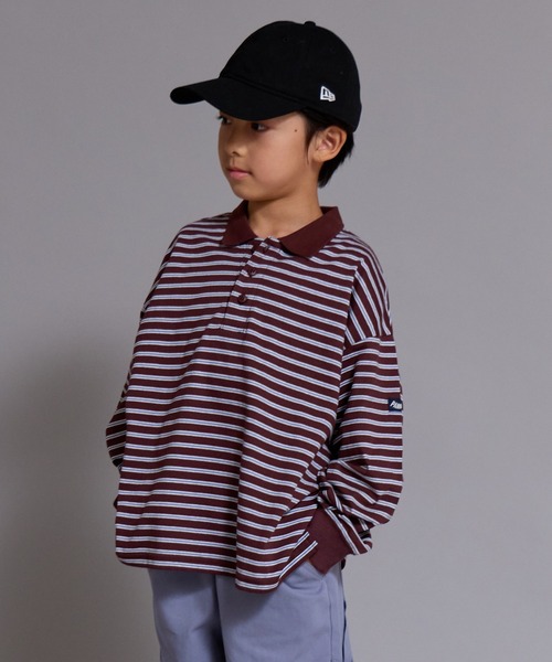 PAIRMANON STREET(ペアマノンストリート)の「【90-160cm】【綿100%】ポロ襟 長袖 Tシャツ【PAIRMANON STREET】(ポロシャツ・キッズ・ブラック系その他/ブラウン/グレー/ブラック・100/160/110/120/130/140/150/90)」の21枚目の写真