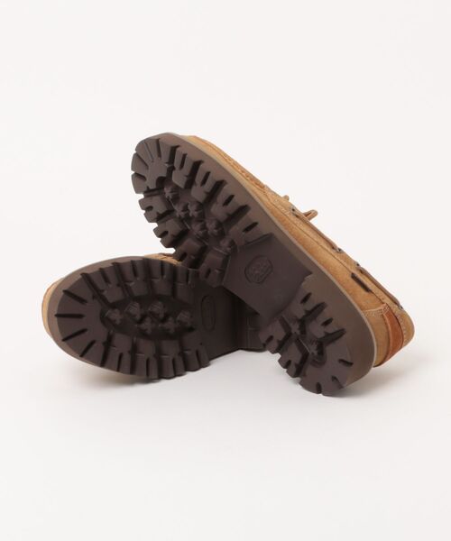 Clarks(クラークス)の「Clarks クラークス CLEYHILL BOAT【本革】メンズシューズ モカシン(クレイヒルボート) 26327954 ウィートスエード(モカシン/デッキシューズ・メンズ・ライトブラウン・27.0cm/26.5cm/26.0cm/25.5cm/25.0cm)」の3枚目の写真