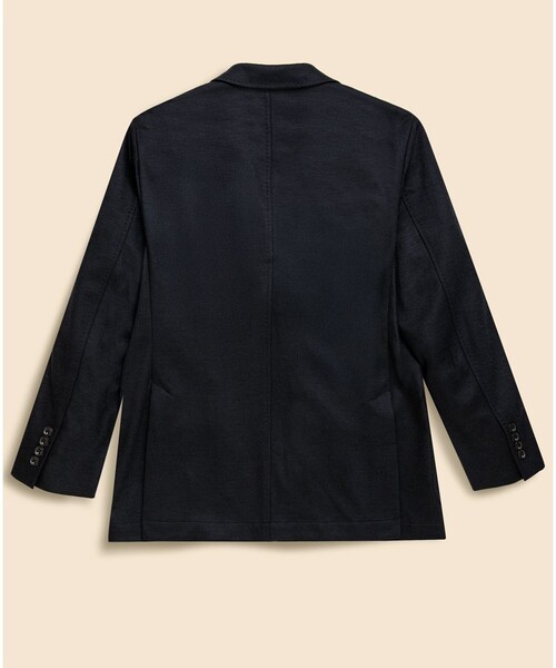 BROOKS BROTHERS（ブルックスブラザーズ）の「ウールブレンド　ニット　段返り３釦ジャケット　TOKYO model（テーラードジャケット・メンズ・ネイビー/グレー・LARGE/MEDIUM/SMALL/X-LARGE）」の10枚目の写真