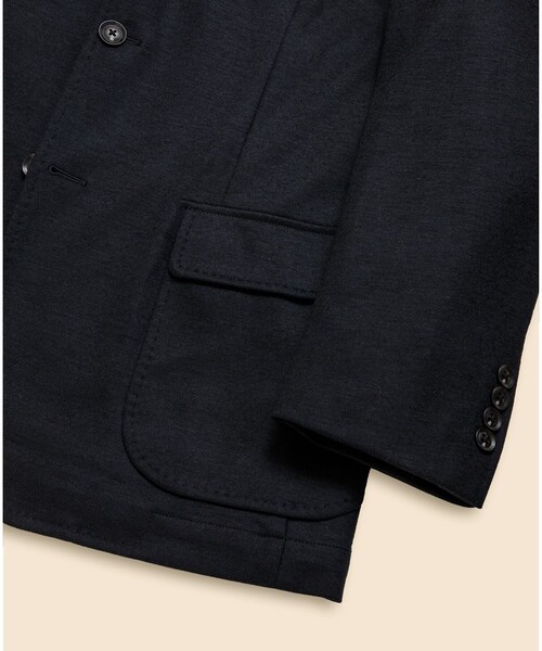 BROOKS BROTHERS（ブルックスブラザーズ）の「ウールブレンド　ニット　段返り３釦ジャケット　TOKYO model（テーラードジャケット・メンズ・ネイビー/グレー・LARGE/MEDIUM/SMALL/X-LARGE）」の11枚目の写真