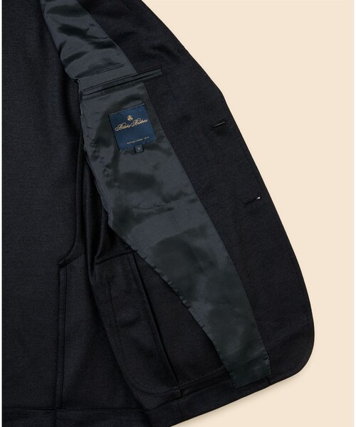 BROOKS BROTHERS（ブルックスブラザーズ）の「ウールブレンド　ニット　段返り３釦ジャケット　TOKYO model（テーラードジャケット・メンズ・ネイビー/グレー・LARGE/MEDIUM/SMALL/X-LARGE）」の14枚目の写真