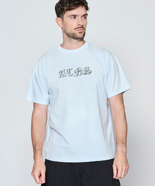 ACANTHUS(アカンサス)の「mt10673- Vintage Wash Old English Tee オールドイングリッシュTシャツ(CT2701)(Tシャツ/カットソー・メンズ・サックスブルー/ホワイト/ブラック・XL/L/M/S)」の3枚目の写真