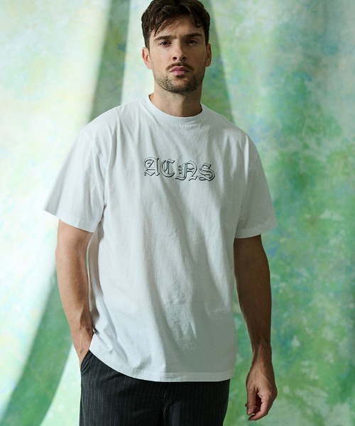 ACANTHUS(アカンサス)の「mt10673- Vintage Wash Old English Tee オールドイングリッシュTシャツ(CT2701)(Tシャツ/カットソー・メンズ・サックスブルー/ホワイト/ブラック・XL/L/M/S)」の4枚目の写真