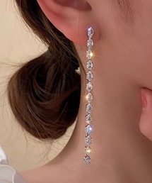 【TUNE】ビジューロングピアス