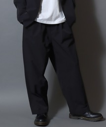 FLEX360° Wide Easy Pants / ＜セットアップ可＞フレックス360° ワイドイージーパンツ ストレッチ バギー スラックス ワイドパンツ ボトムス メンズ ビジカジ ビジネス スーツ＜S～LLサイズ＞
