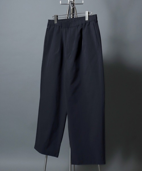 ANPAS(アンパス)の「FLEX360° Wide Easy Pants / <セットアップ可>フレックス360° ワイドイージーパンツ ストレッチ バギー スラックス ワイドパンツ ボトムス メンズ ビジカジ ビジネス スーツ<S~LLサイズ>(スラックス・メンズ・ブラック/ネイビー/ブラウン・M/LL/L/S)」の4枚目の写真