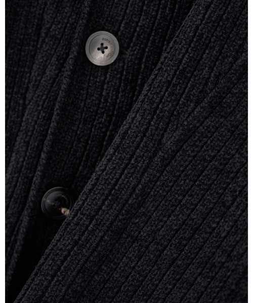 EMPORIO ARMANI(エンポリオアルマーニ)の「<オンライン限定>【エンポリオ アルマーニ】CAPSULE SIGNATURE ジャケット リブニット オフセンターフロント(テーラードジャケット・メンズ・ブラック×ブルー・52/50/48/46)」の7枚目の写真