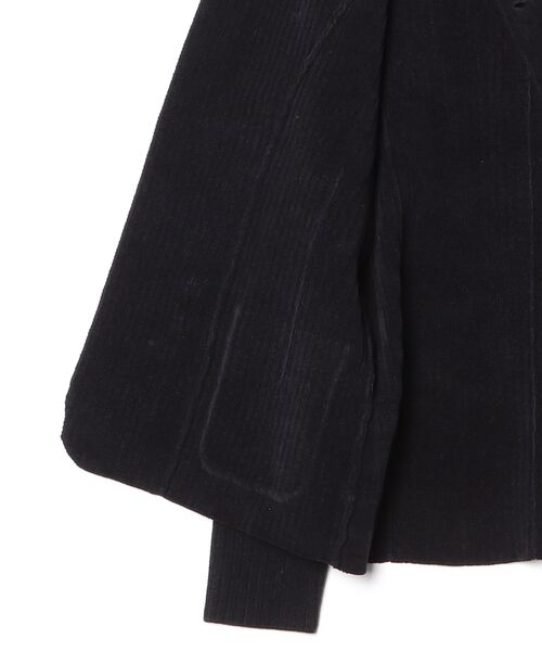 EMPORIO ARMANI(エンポリオアルマーニ)の「<オンライン限定>【エンポリオ アルマーニ】CAPSULE SIGNATURE ジャケット リブニット オフセンターフロント(テーラードジャケット・メンズ・ブラック×ブルー・52/50/48/46)」の8枚目の写真